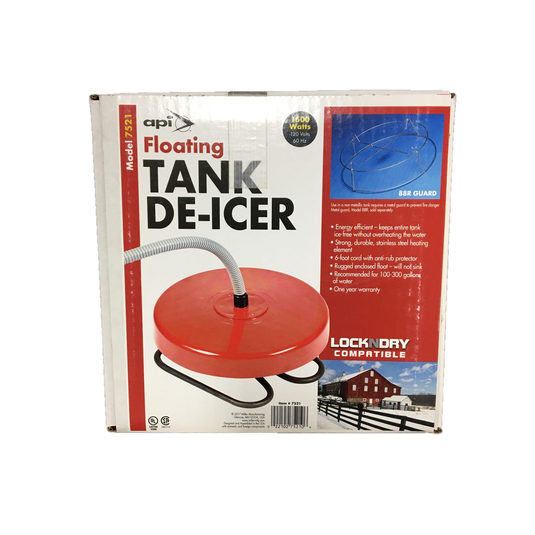 API Floating Tank DeIcer Lonestar Tack and Feed