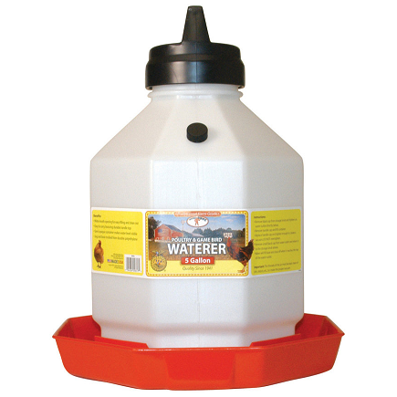 Poultry & Game Bird Waterer – 5 Gallon