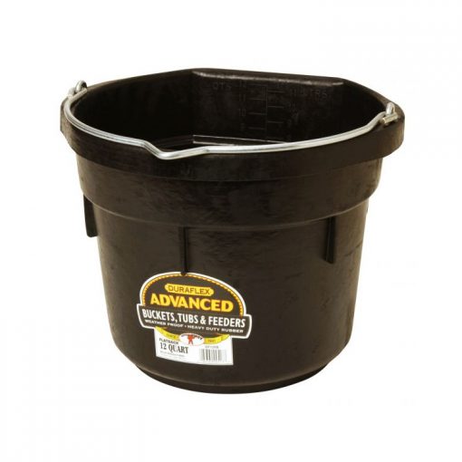 Rubber Flat Back Bucket - Lone Star Tack and Feed