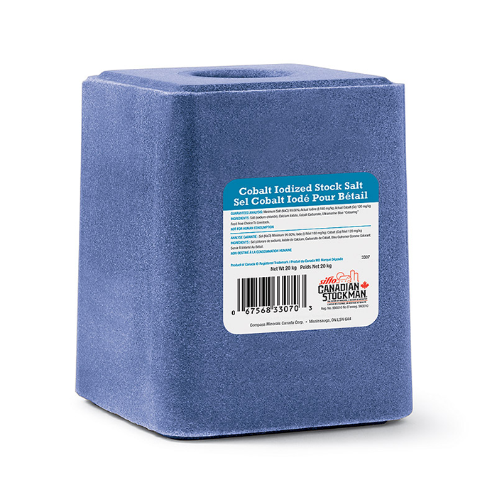 Cobalt Salt Block w/ Garlic - Blue - 20 kg