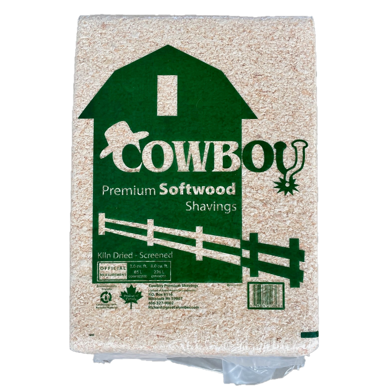 Cowboy Shavings - 3 cu. ft