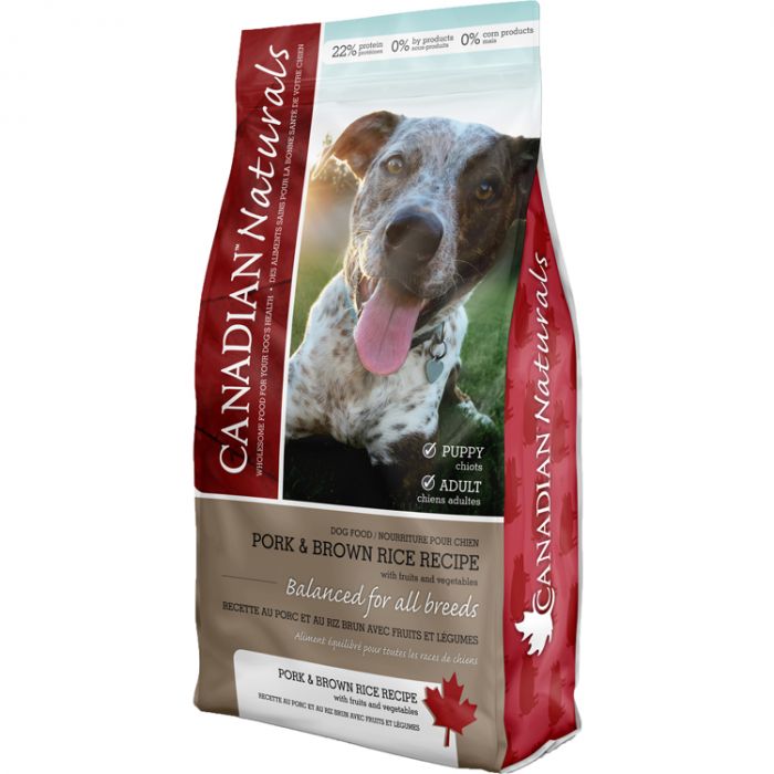 Canadian Naturals Pork & Brown Rice Dog Food - 30 lbs
