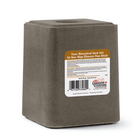 Hi-Selenium Trace Mineral Salt Block - Dark Brown - 20 kg