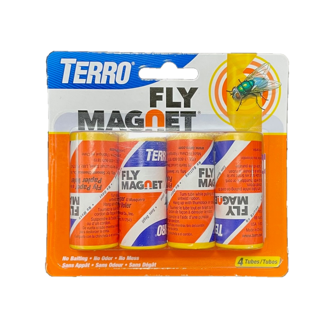 Terro Fly Magnet Sticky Strips - Pack of 4