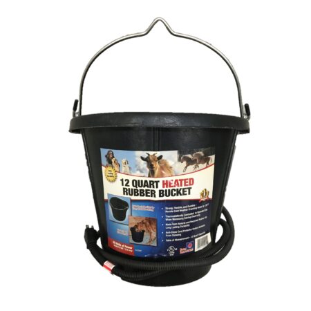 Heated Rubber Bucket - 12 Qt.