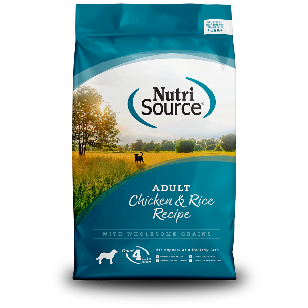 NutriSource Adult Chicken & Rice Dog Food - 26 lbs