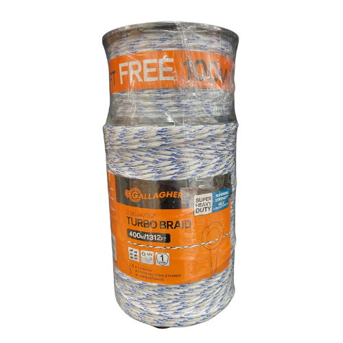 Gallagher Turbo Braid 1312' + 328 FREE - BLUE