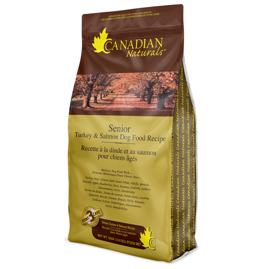 Canadian Naturals Turkey & Salmon Senior Dog Food - 30 lbs