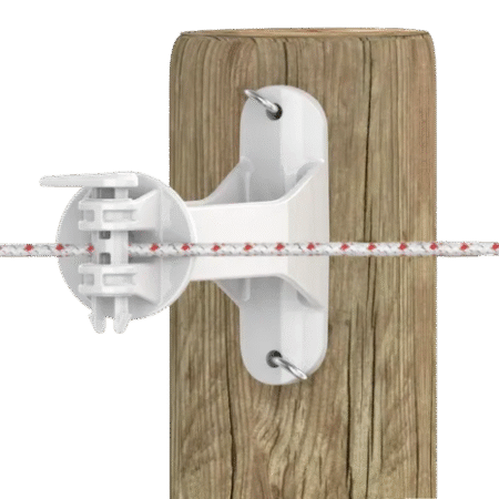 Gallagher Offset Pin Lock Wood Post Insulator 5" - 20 Pack