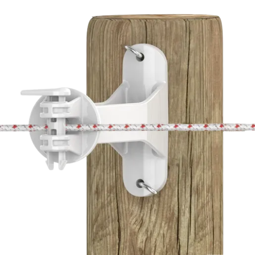 Gallagher Offset Pin Lock Wood Post Insulator 5" - 20 Pack