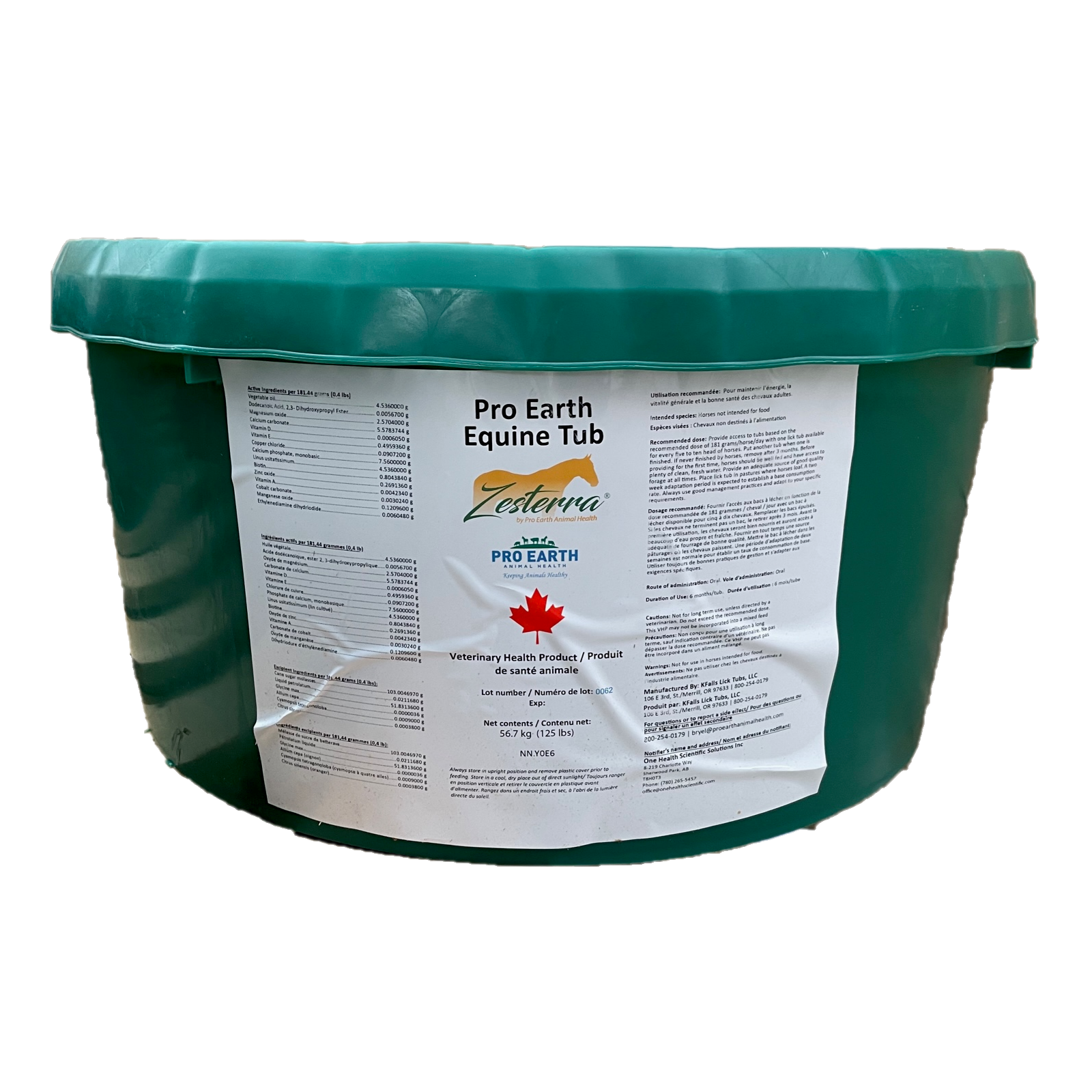 Zesterra Horse Tub - 125 lbs