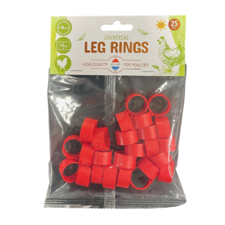 Leg Bands Poultry 18mm - 25 pk
