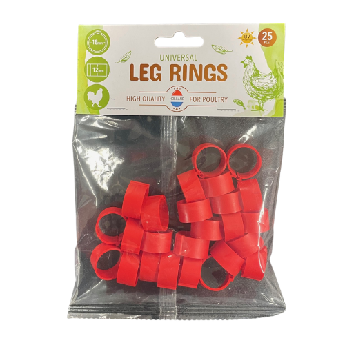 Leg Bands Poultry 18mm - 25 pk