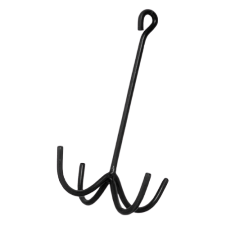 4-Prong Tack Hook - Black