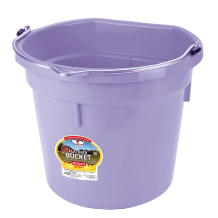 20 Qt Flat Back Buckets